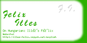 felix illes business card